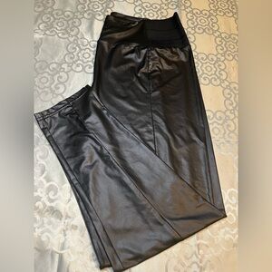 Black Faux Leather Pants NWOT